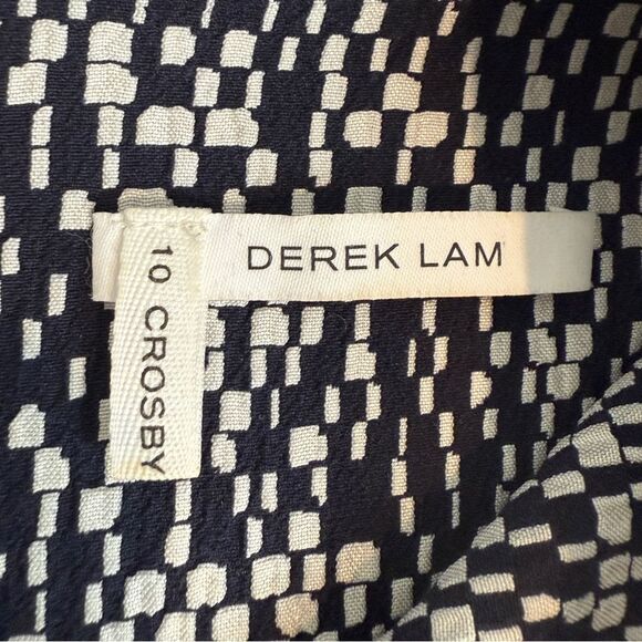 10 Crosby Derek Lam Navy White Shift Dress 0 - Picture 5 of 10